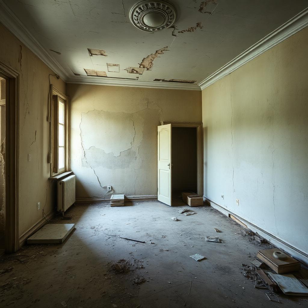 Avant - Rénovation d'un salon