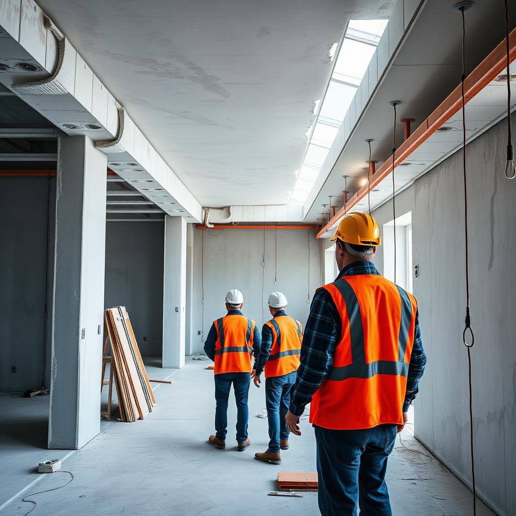 Chantier de bâtiment en Île-de-France